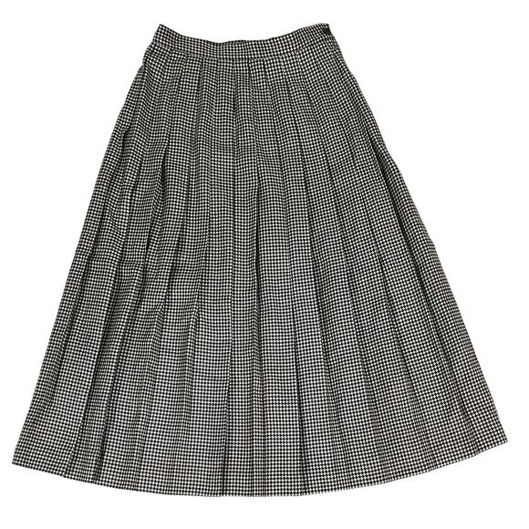 Vintage Talbots Black and White Checkered Skirt - Picture 1 of 7